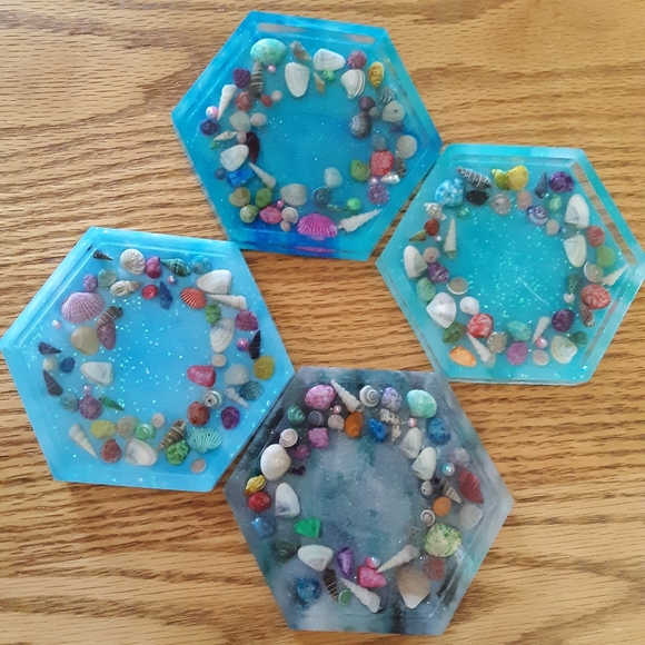 Other - Ocean theme coasters set of 4
